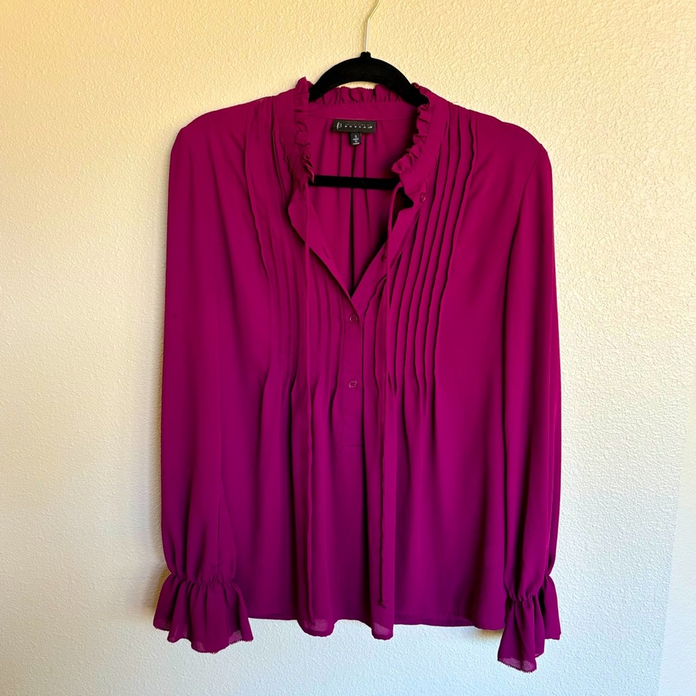 Bobeau Fuchsia Blouse - Size S NWOT